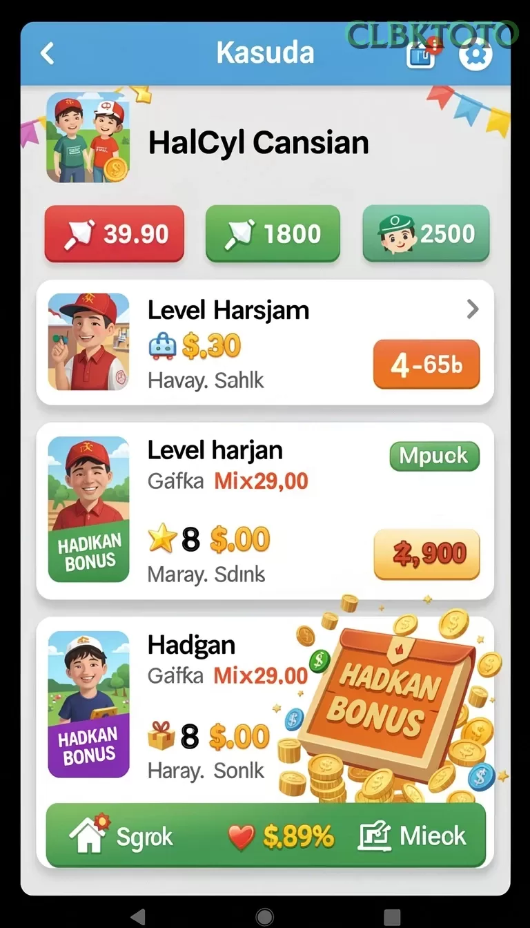 Cuplikan layar OLX100 — menu navigasi