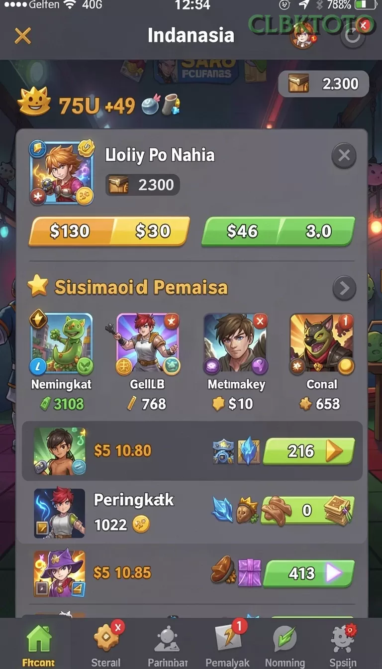 Cuplikan layar OLX100 — aktivitas
